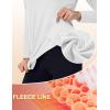 imageTACVASEN Womens Thermal Shirts Mock Turtleneck Fleece Lined Long Sleeve Underwear Water Resistant Athletic Base LayerWhite