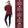 imageTACVASEN Womens Thermal Shirts Mock Turtleneck Fleece Lined Long Sleeve Underwear Water Resistant Athletic Base LayerWine Red
