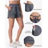 imageTACVASEN Womens 35quot High Waisted Athletic Shorts Lightweight Running Workout Shorts with Pockets Gym Water ResistantDarkgrey