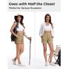imageTACVASEN Womens 35quot High Waisted Athletic Shorts Lightweight Running Workout Shorts with Pockets Gym Water ResistantKhaki