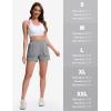 imageTACVASEN Womens 35quot High Waisted Athletic Shorts Lightweight Running Workout Shorts with Pockets Gym Water ResistantLgray