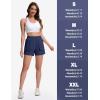 imageTACVASEN Womens 35quot High Waisted Athletic Shorts Lightweight Running Workout Shorts with Pockets Gym Water ResistantNavy