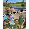 imageTACVASEN Fishing Shirts for Men Cool Hiking Shirt Button Up Short Sleeve SPF UPF 50 Sun Shirt Quick Dry for TacticalArmygreen