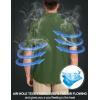 imageTACVASEN Fishing Shirts for Men Cool Hiking Shirt Button Up Short Sleeve SPF UPF 50 Sun Shirt Quick Dry for TacticalArmygreen