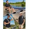 imageTACVASEN Fishing Shirts for Men Cool Hiking Shirt Button Up Short Sleeve SPF UPF 50 Sun Shirt Quick Dry for TacticalBlack