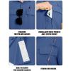imageTACVASEN Fishing Shirts for Men Cool Hiking Shirt Button Up Short Sleeve SPF UPF 50 Sun Shirt Quick Dry for TacticalBluegray