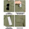 imageTACVASEN Fishing Shirts for Men Cool Hiking Shirt Button Up Short Sleeve SPF UPF 50 Sun Shirt Quick Dry for TacticalGreygreen