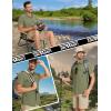 imageTACVASEN Fishing Shirts for Men Cool Hiking Shirt Button Up Short Sleeve SPF UPF 50 Sun Shirt Quick Dry for TacticalGreygreen