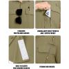 imageTACVASEN Fishing Shirts for Men Cool Hiking Shirt Button Up Short Sleeve SPF UPF 50 Sun Shirt Quick Dry for TacticalKhaki