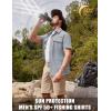 imageTACVASEN Fishing Shirts for Men Cool Hiking Shirt Button Up Short Sleeve SPF UPF 50 Sun Shirt Quick Dry for TacticalLightgrey