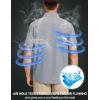 imageTACVASEN Fishing Shirts for Men Cool Hiking Shirt Button Up Short Sleeve SPF UPF 50 Sun Shirt Quick Dry for TacticalLightgrey