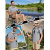 imageTACVASEN Fishing Shirts for Men Cool Hiking Shirt Button Up Short Sleeve SPF UPF 50 Sun Shirt Quick Dry for TacticalLightgrey