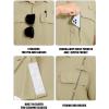 imageTACVASEN Fishing Shirts for Men Cool Hiking Shirt Button Up Short Sleeve SPF UPF 50 Sun Shirt Quick Dry for TacticalLightkhaki