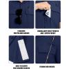 imageTACVASEN Fishing Shirts for Men Cool Hiking Shirt Button Up Short Sleeve SPF UPF 50 Sun Shirt Quick Dry for TacticalNavy