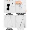 imageTACVASEN Fishing Shirts for Men Cool Hiking Shirt Button Up Short Sleeve SPF UPF 50 Sun Shirt Quick Dry for TacticalWhite
