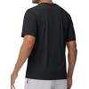 imageTACVASEN Mens Lightweight Athletic TShirts Quick Dry Workout Gym Tops Short Sleeve Running Tee Shirt Performance ActivewearBlack