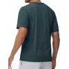 imageTACVASEN Mens Lightweight Athletic TShirts Quick Dry Workout Gym Tops Short Sleeve Running Tee Shirt Performance ActivewearDark Green