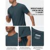 imageTACVASEN Mens Lightweight Athletic TShirts Quick Dry Workout Gym Tops Short Sleeve Running Tee Shirt Performance ActivewearDark Green