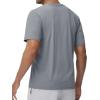 imageTACVASEN Mens Lightweight Athletic TShirts Quick Dry Workout Gym Tops Short Sleeve Running Tee Shirt Performance ActivewearLight Gray