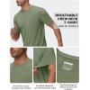 imageTACVASEN Mens Lightweight Athletic TShirts Quick Dry Workout Gym Tops Short Sleeve Running Tee Shirt Performance ActivewearSoy Green