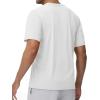 imageTACVASEN Mens Lightweight Athletic TShirts Quick Dry Workout Gym Tops Short Sleeve Running Tee Shirt Performance ActivewearWhite