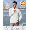 imageTACVASEN Mens Long Sleeve Athletic Shirts 14 Pullover Zip Sun Protection Rash Guard UPF 50 Outdoor Running TShirts03white
