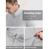 imageTACVASEN Mens Long Sleeve Athletic Shirts 14 Pullover Zip Sun Protection Rash Guard UPF 50 Outdoor Running TShirts05light Grey