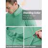 imageTACVASEN Mens Long Sleeve Athletic Shirts 14 Pullover Zip Sun Protection Rash Guard UPF 50 Outdoor Running TShirts18grey Green