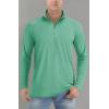 imageTACVASEN Mens Long Sleeve Athletic Shirts 14 Pullover Zip Sun Protection Rash Guard UPF 50 Outdoor Running TShirts18grey Green