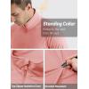 imageTACVASEN Mens Long Sleeve Athletic Shirts 14 Pullover Zip Sun Protection Rash Guard UPF 50 Outdoor Running TShirts27grey Pink