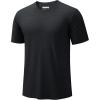 imageTACVASEN Mens Lightweight Athletic TShirts Quick Dry Workout Gym Tops Short Sleeve Running Tee Shirt Performance ActivewearBlack
