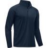 imageTACVASEN Mens Long Sleeve Athletic Shirts 14 Pullover Zip Sun Protection Rash Guard UPF 50 Outdoor Running TShirts02navy