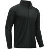 imageTACVASEN Mens Long Sleeve Athletic Shirts 14 Pullover Zip Sun Protection Rash Guard UPF 50 Outdoor Running TShirts04black
