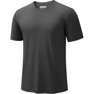 imageTACVASEN Mens Lightweight Athletic TShirts Quick Dry Workout Gym Tops Short Sleeve Running Tee Shirt Performance ActivewearDark Gray