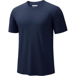 imageTACVASEN Mens Lightweight Athletic TShirts Quick Dry Workout Gym Tops Short Sleeve Running Tee Shirt Performance ActivewearNavy
