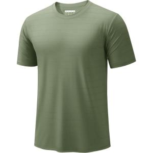 imageTACVASEN Mens Lightweight Athletic TShirts Quick Dry Workout Gym Tops Short Sleeve Running Tee Shirt Performance ActivewearSoy Green