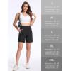 imageTACVASEN Womens 7 High Waisted Hiking Golf Shorts Lightweight Stretch Athletic Shorts Summer Outdoor with Zipper PocketsBlack