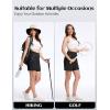 imageTACVASEN Womens 7 High Waisted Hiking Golf Shorts Lightweight Stretch Athletic Shorts Summer Outdoor with Zipper PocketsBlack