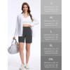 imageTACVASEN Womens 7 High Waisted Hiking Golf Shorts Lightweight Stretch Athletic Shorts Summer Outdoor with Zipper PocketsDarkgrey