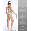 imageTACVASEN Womens 7 High Waisted Hiking Golf Shorts Lightweight Stretch Athletic Shorts Summer Outdoor with Zipper PocketsLightkhaki