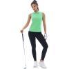 imageTACVASEN Womens Golf Shirts Sleeveless Racerback Polo Shirt UPF 50 Zip Up Moisture Wicking Workout Tennis Athletic Tank TopsMintgreen