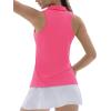 imageTACVASEN Womens Golf Shirts Sleeveless Racerback Polo Shirt UPF 50 Zip Up Moisture Wicking Workout Tennis Athletic Tank TopsRosered