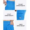 imageTACVASEN Mens Capri Pants Cargo Long Shorts Quick Dry Lightweight 34 Pants Below Knee Summer Hiking WorkAzure