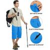 imageTACVASEN Mens Capri Pants Cargo Long Shorts Quick Dry Lightweight 34 Pants Below Knee Summer Hiking WorkAzure