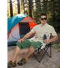 imageTACVASEN Mens Capri Pants Cargo Long Shorts Quick Dry Lightweight 34 Pants Below Knee Summer Hiking WorkBean Green