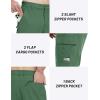 imageTACVASEN Mens Capri Pants Cargo Long Shorts Quick Dry Lightweight 34 Pants Below Knee Summer Hiking WorkBean Green
