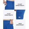 imageTACVASEN Mens Capri Pants Cargo Long Shorts Quick Dry Lightweight 34 Pants Below Knee Summer Hiking WorkColor Blue