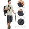 imageTACVASEN Mens Capri Pants Cargo Long Shorts Quick Dry Lightweight 34 Pants Below Knee Summer Hiking WorkDark Grey