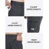 imageTACVASEN Mens Capri Pants Cargo Long Shorts Quick Dry Lightweight 34 Pants Below Knee Summer Hiking WorkDark Grey