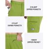 imageTACVASEN Mens Capri Pants Cargo Long Shorts Quick Dry Lightweight 34 Pants Below Knee Summer Hiking WorkG Green
